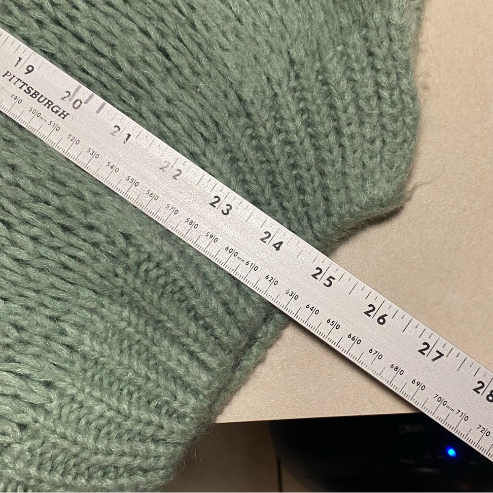 OST Cardigan Women’s Size Large Sage Green Chunky Knit Sweater Cardigan - Picture 14 of 16